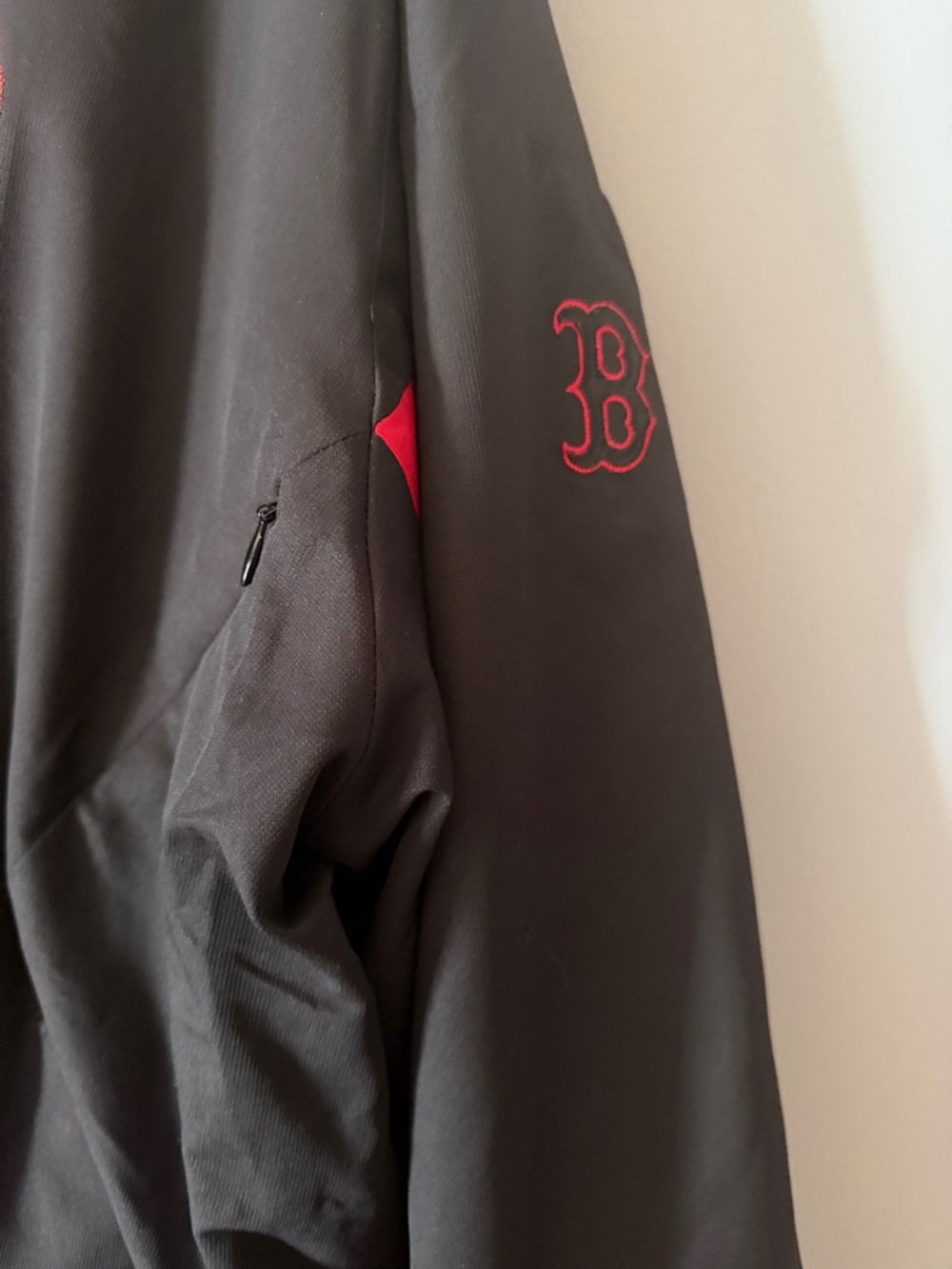 Boston Red Sox Black & Red Full-Zip Jacket Size 2XL Like New Warm - Picture 3 of 13